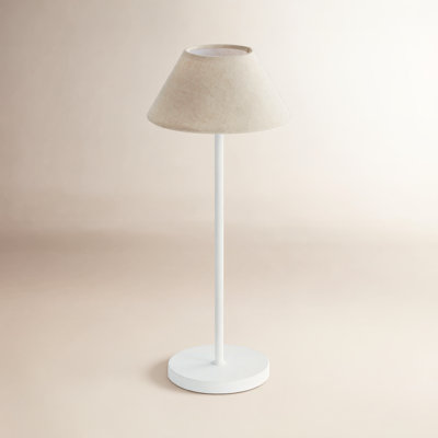 Ealey Linen Cordless Table Lamp