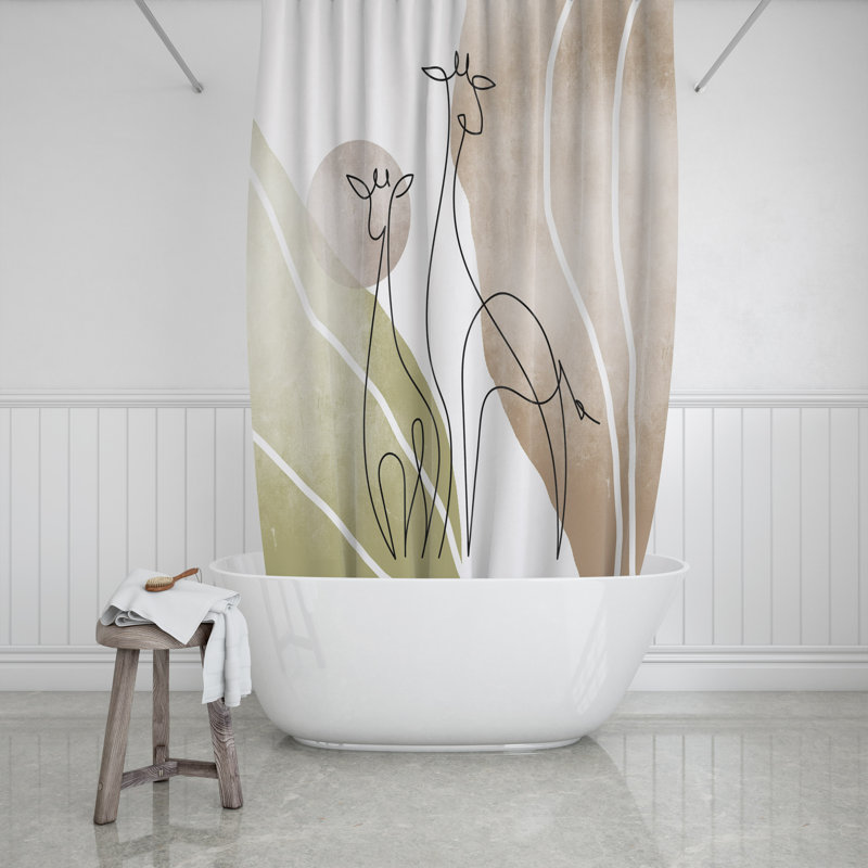Ceola Shower Curtain, 93" H x 70" W