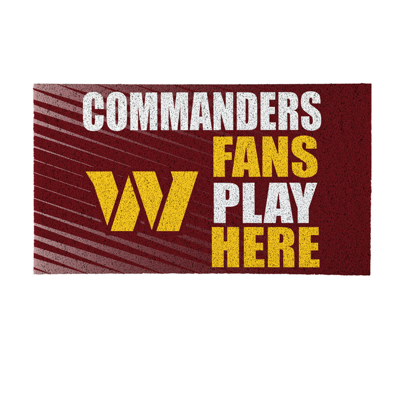 Tapis en PVC Washington Commanders Fan, 28 po x 16 po