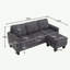 Sectional Couch with , L Shaped Sofa with Ottoman for Small Apartment-925465422