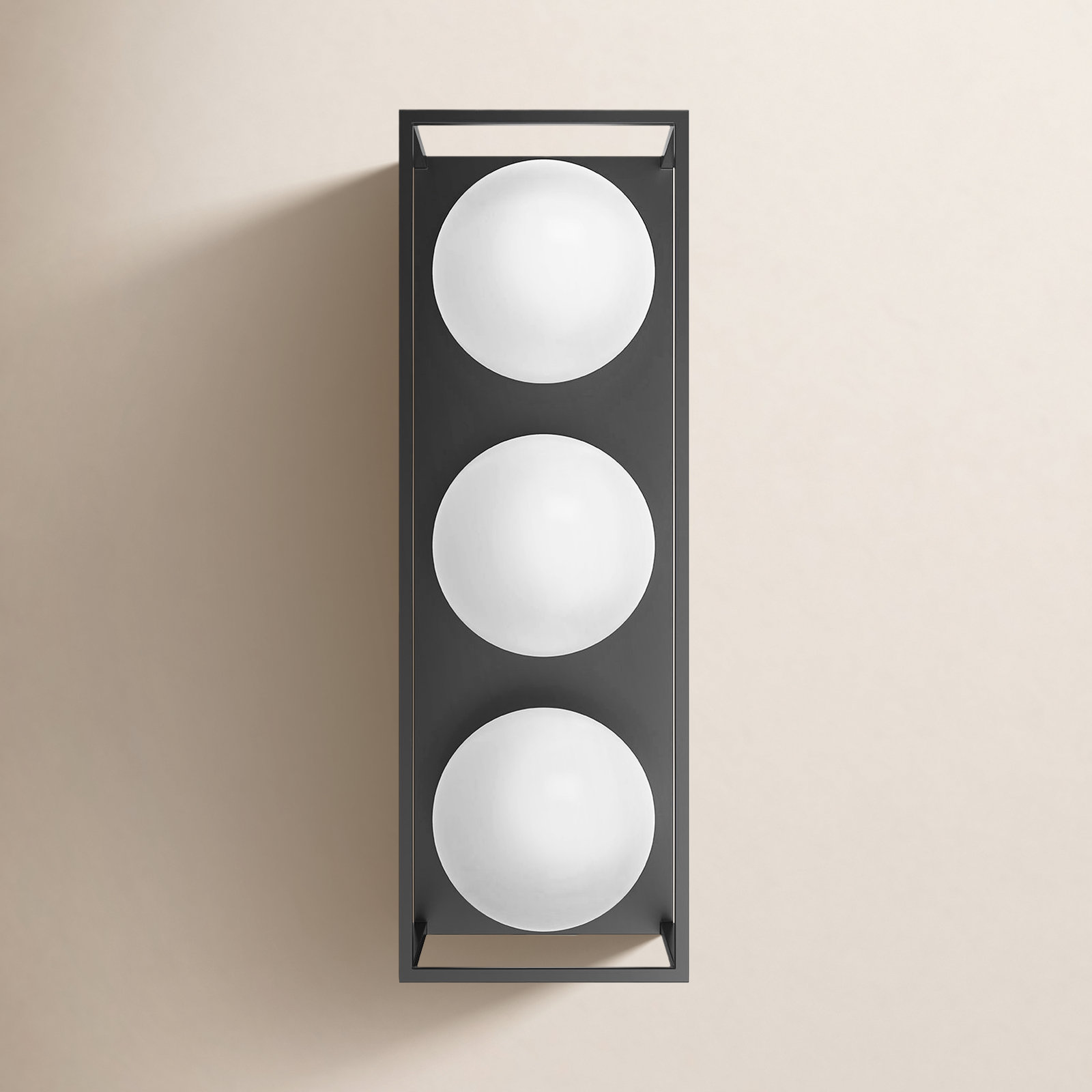 Davida 3 Light Rectangle Outdoor Wall Light