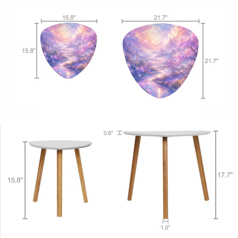 Ensemble de 2 tables gigognes Triangle Nesting