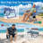 Backpack Beach Chair, 6-Positions Reclining Folding Beach Chair with Cooler Bag and Cup Holder-336665202-354960289