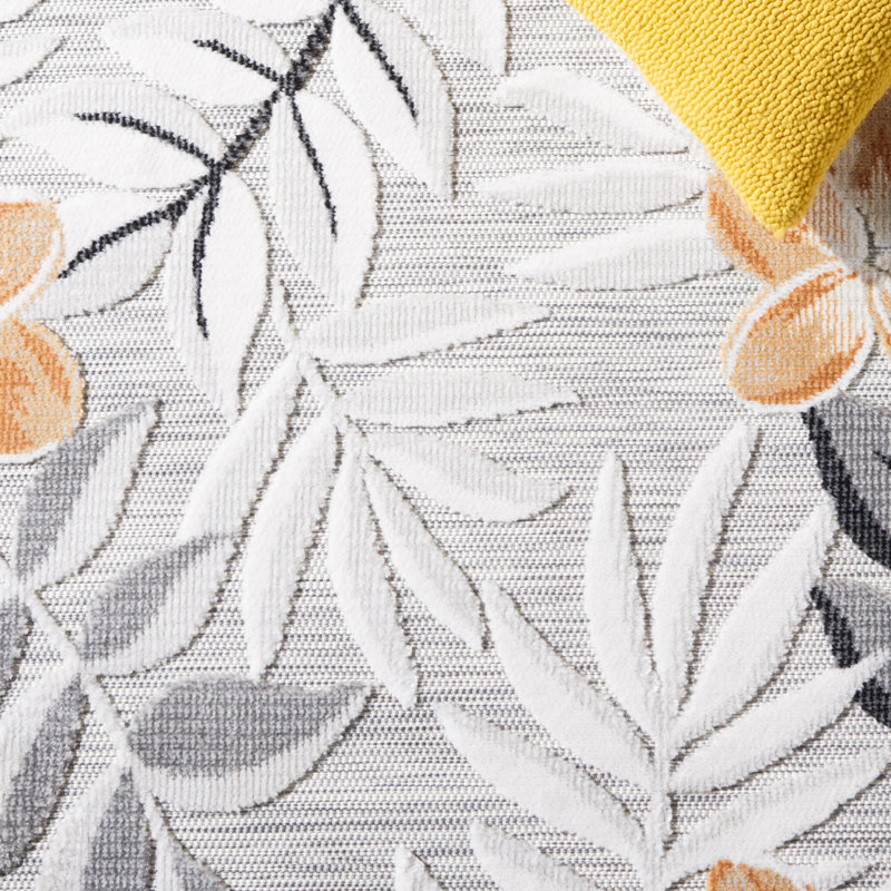 Souders Performance Floral Indoor/Outdoor Area Rug, Runner 2' x 10'