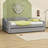Full XL Upholstered Daybed with LED Lighting and Twin XL Trundle-726894845