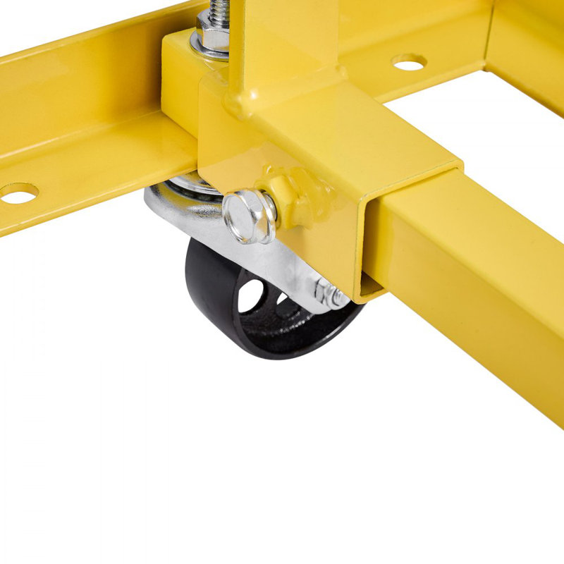 Engine Stand 750 LBS Adjustable Motor Hoist Dolly with 4-Caster Heavy-Duty Steel