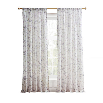 Ted Baker Lilac Print Multi 50 X 84 Curtain Panel Pair (Set Of 2)