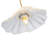 11" Vintage Flower Pendant Light, Hand-Blown Glass Shade with Clear Options, Adjustable Brass Kitchen Island Lamp-280986537