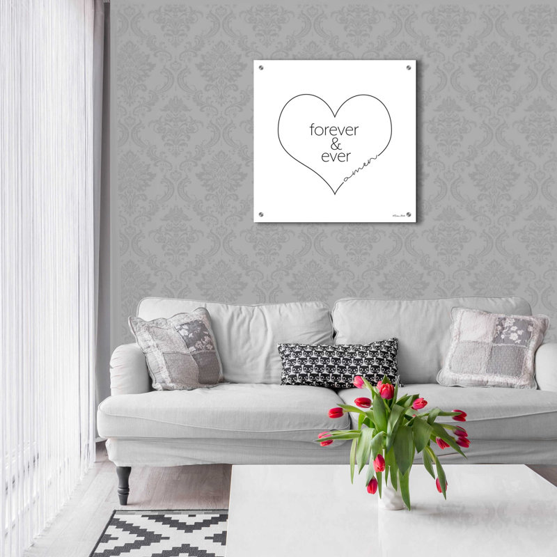 «Forever & Ever Amen» par Susan Ball, art mural en verre acrylique, H 24 po x l 24 po x P 0,2 po
