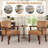 Nondas 32.6'' Tall Living Room Accent Chairs with End Table,Leather Accent Armchair-57253097