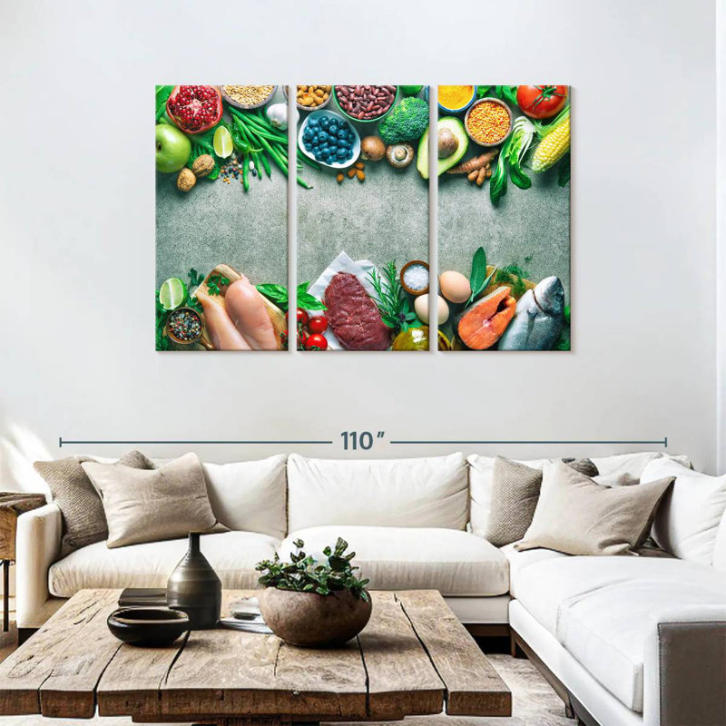 Yarlin Balanced Diet Food, 48" H x 74" W