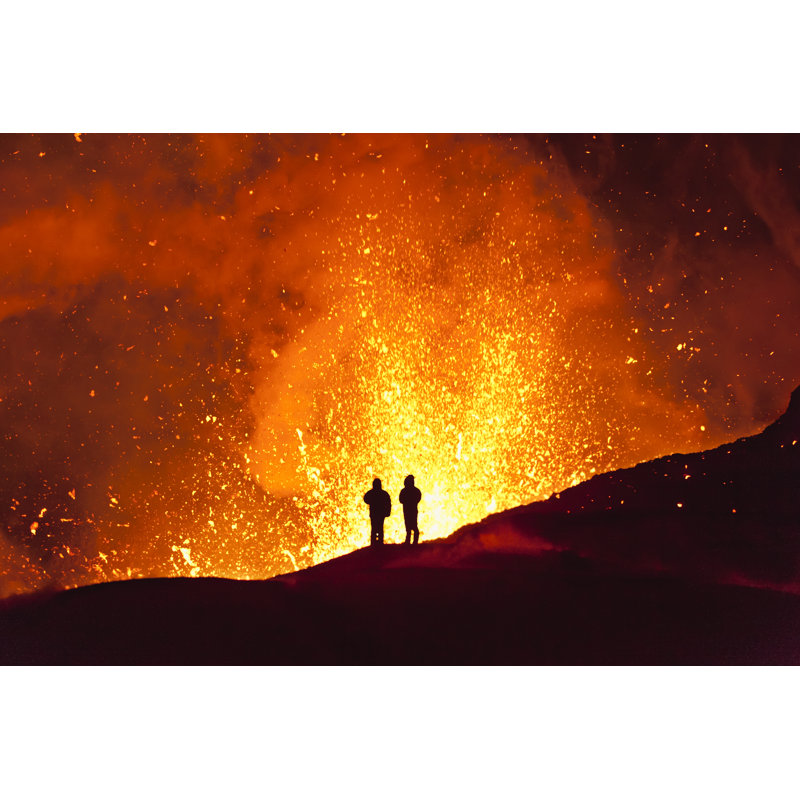 Magic Fire. Kamchatka - Wrapped Canvas Print, 30cm H x 46cm W x 3.8cm D