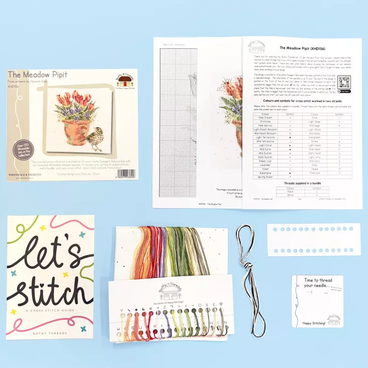 The Meadow Pipit Counted Cross Stitch Kit by Bothy Threads XHD156