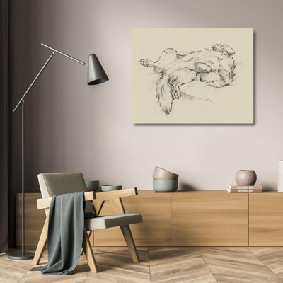 Art sur toile tendue par Winston Porter Harper, Ethan Gallery: Dog Tired II