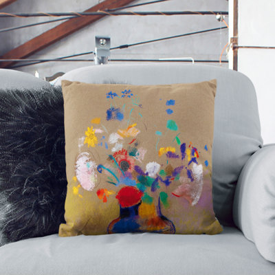 Flowers In A Vase Square Throw Cushion