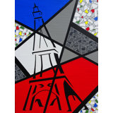 Vive La France! Painting by Eddie Bruckner