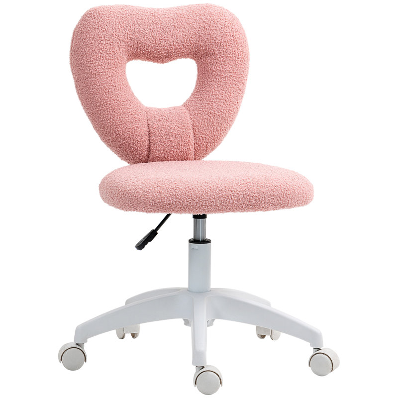 Fairmont Park Faux Fur Task Chair, Pink