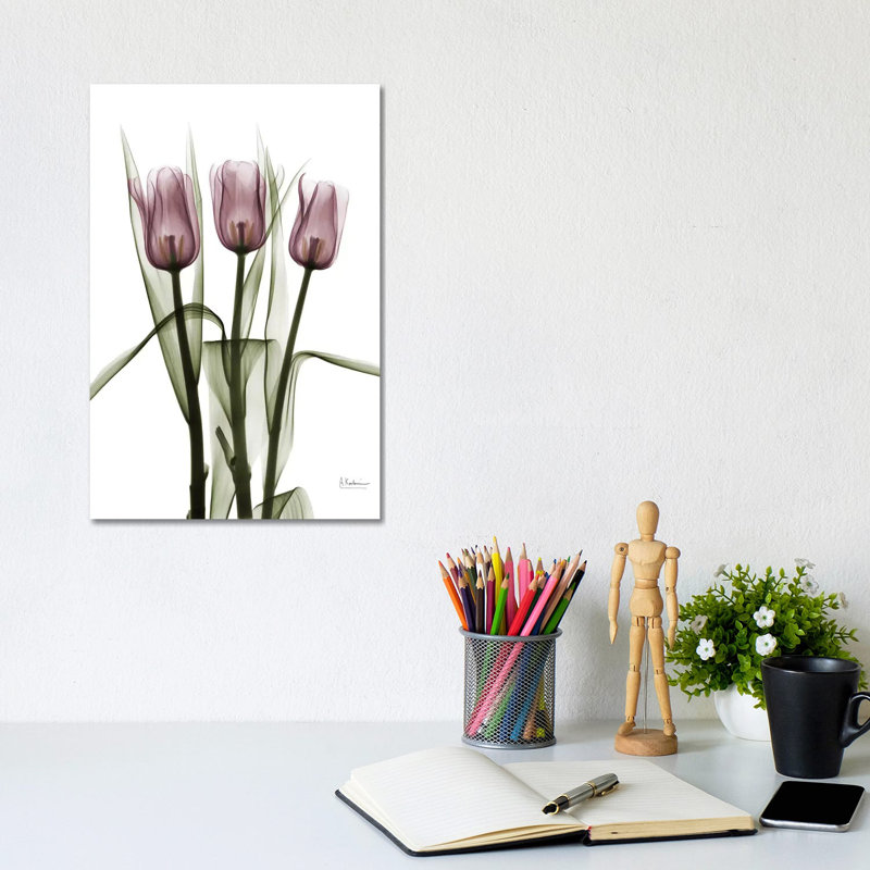Tulips II by Albert Koetsier - Wrapped Canvas Print, 20.32 cm H x 30.48 cm W
