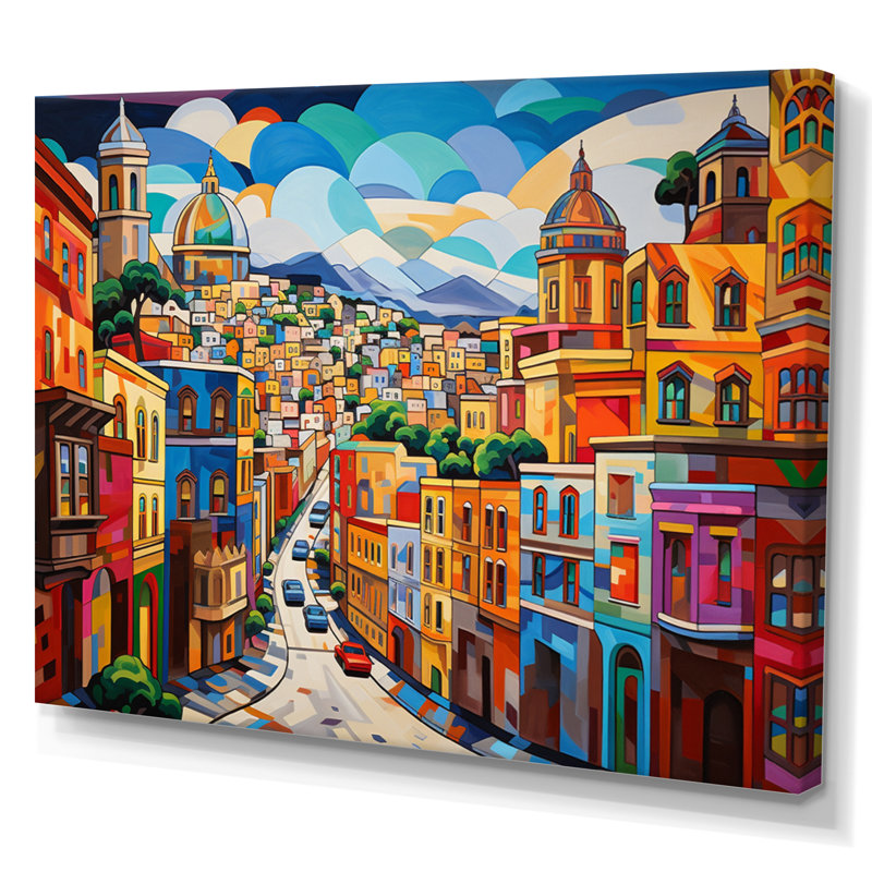 Pop San Francisco II - Imprimé, Toile tendue, H 12 po x l 20 po x P 1 po