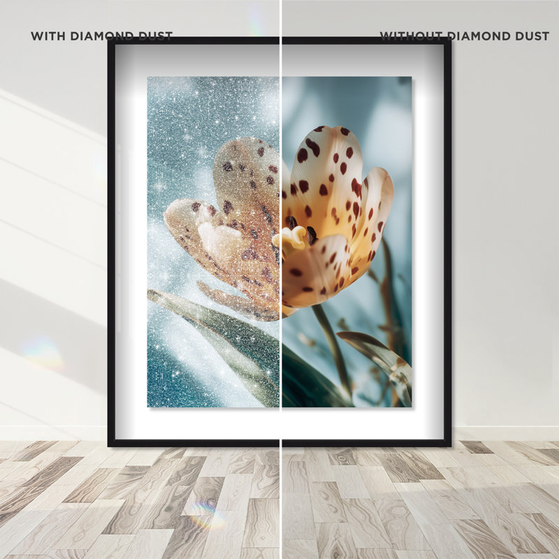 Dapple Bloom II Framed Graphic Art, 31.5"H x 25.5"W, Black Shadowbox