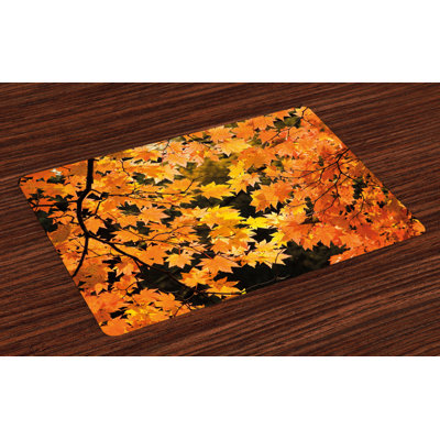 Rafael Fall Vivid Autumn Maple Leaves Placemat