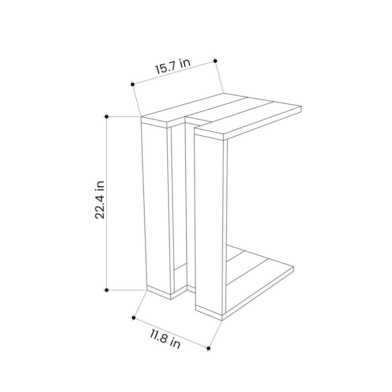 End Table, Oak