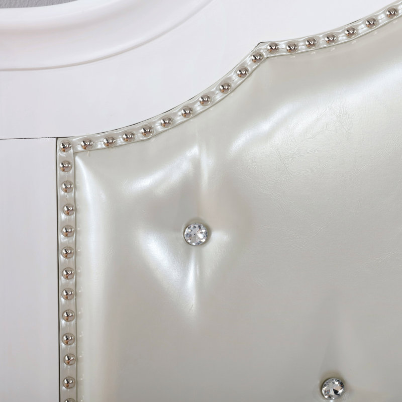 Labombard Vegan Leather Standard Bed, Full/Double