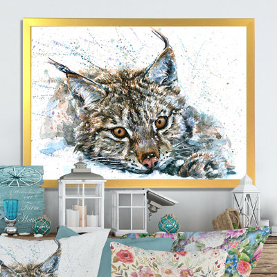 Reproduction de cadre flottant sur toile Lynx Wildlife