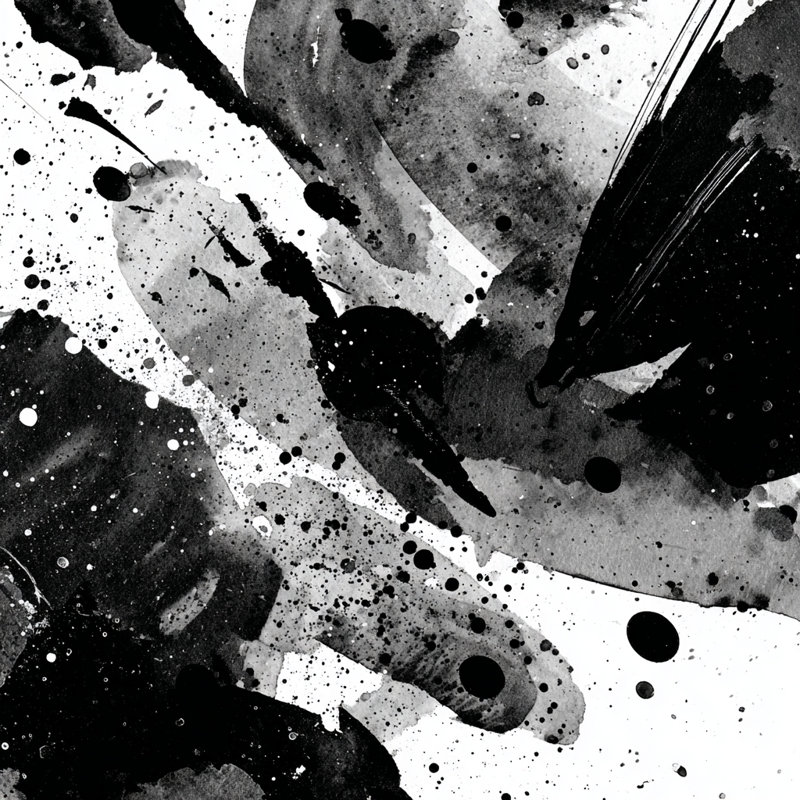 Art mural sur toile monochrome