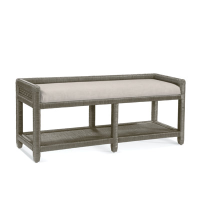 Banc de rangement en osier Glinda