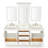 85'' Double Bathroom Vanity with White Quartz Top-1063983451