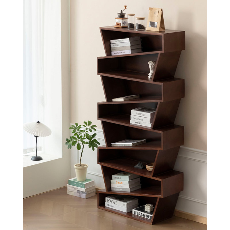 Bibliothèque contemporaine Contemporary, (8 tablettes) H 66,9 po x l 31,5 po x P 11 po