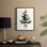 «Christmas Holiday Art DCCLxxxvii», reproduction d'art encadrée - bois massif