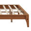 Base de lit plateforme en bois avec support en lattes de bois-495882670