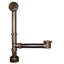 Aurora Trip Lever Leg Tub Drain with Overflow-5846389