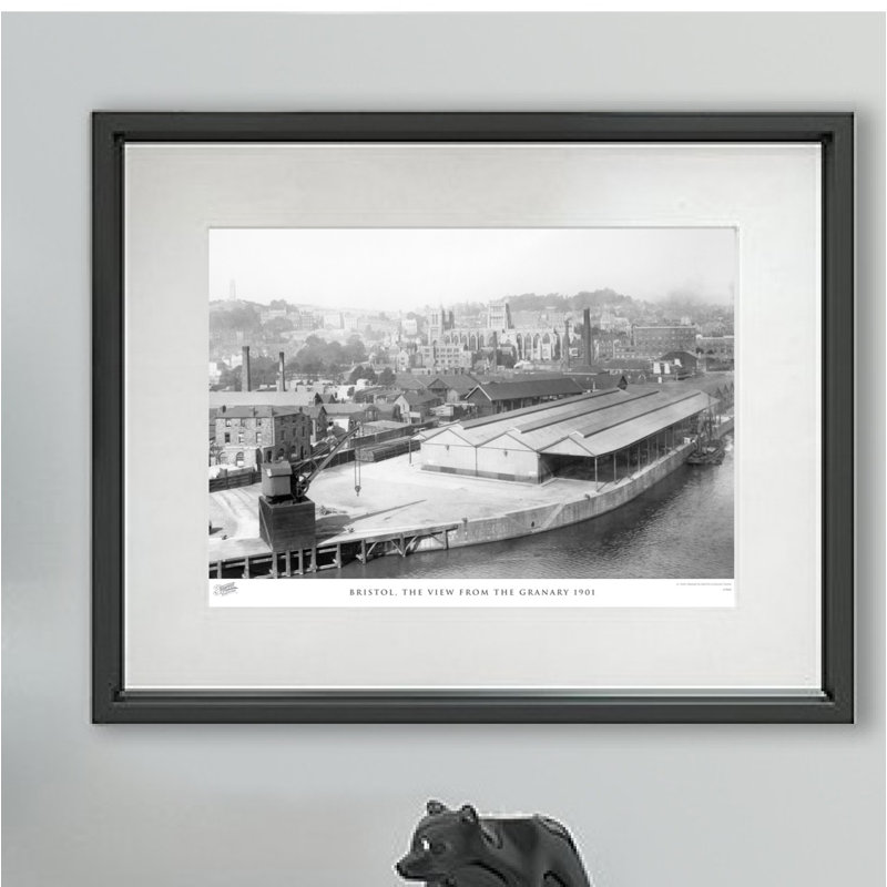 Bristol, The View From The Granary 1901 - Single Picture Frame Print, 28cm H X 36cm W x 2cm D