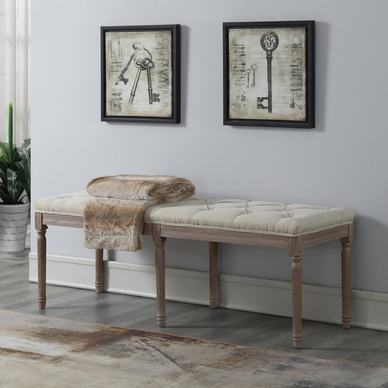 Colin Polyester Upholstered Bench
