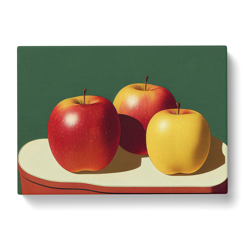 Apple Fruit Selection Vol.3 - Wrapped Canvas, 35cm H x 50cm W x 3cm D