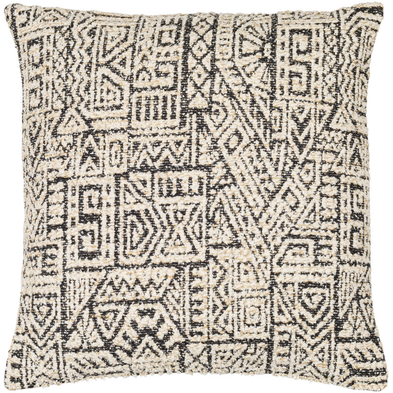 Coussin décoratif en coton, 18 po x 18 po