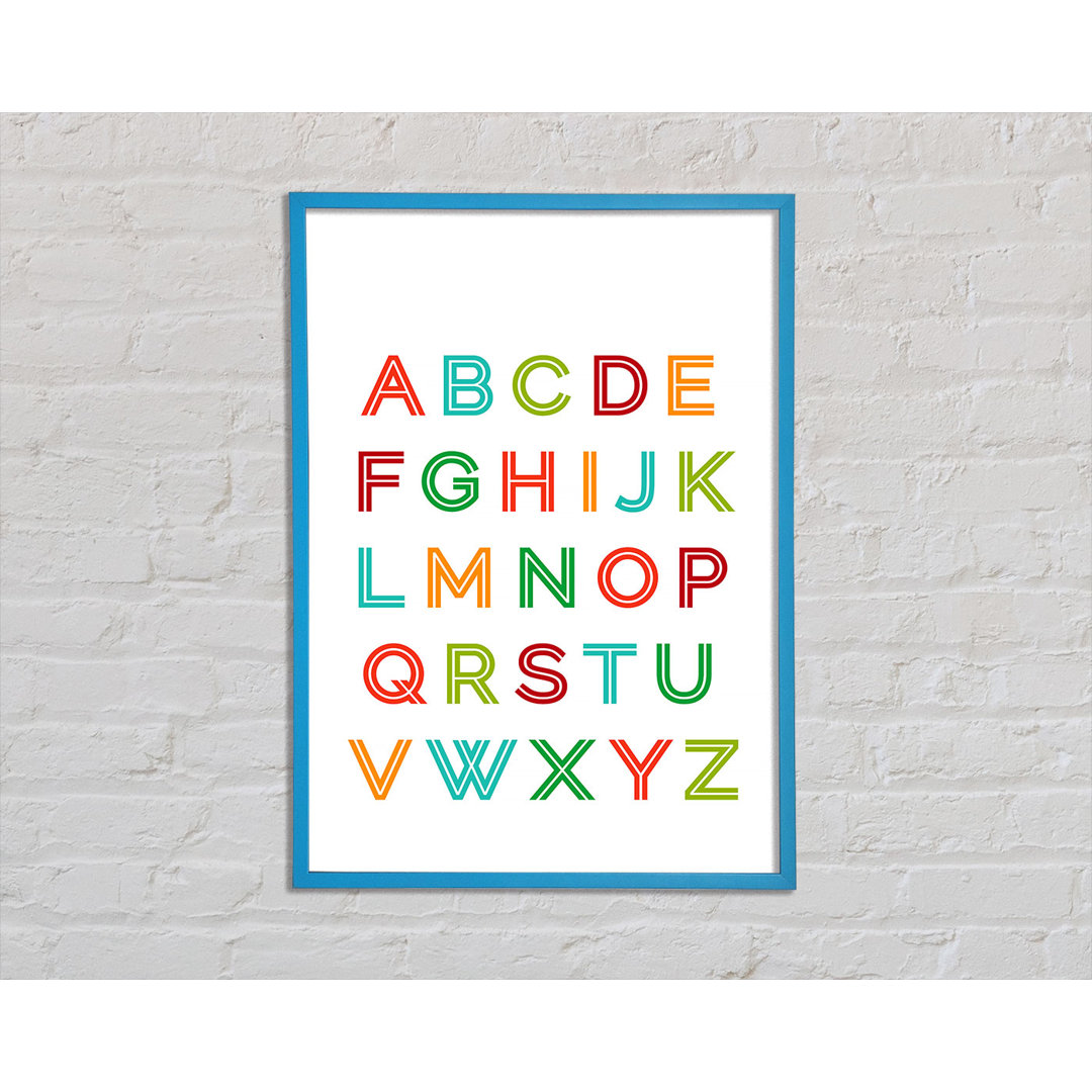 Alphabet Colours - Einzelne Bilderrahmen Kunstdrucke