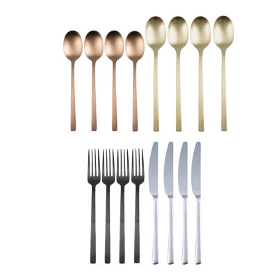 Beacon 16 Piece Flatware Set, Service for 4
