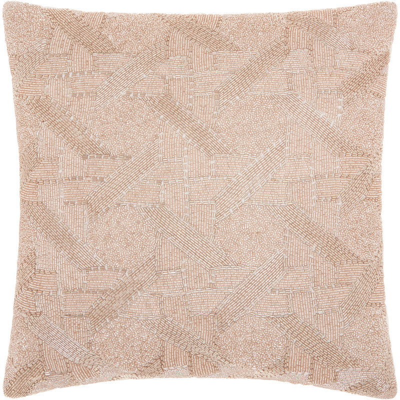  Cotton Throw Pillow, Blush