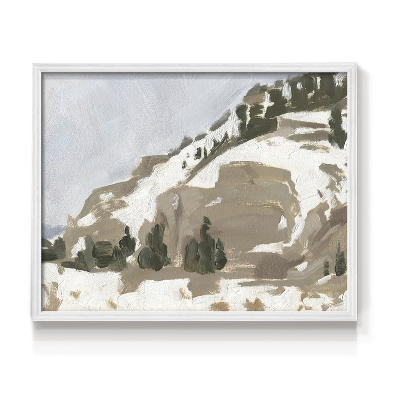 Snowy Rise II -Framed Print - Restickable