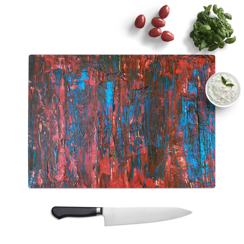 Tempered Glass Art Painting Vol.149 Chopping Board, 39 cm W x 28.5 cm L