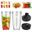 Blender Replacement Parts for Ninja 24oz Cups with Lids 7 Fins Extractor Blade Set