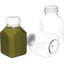 Bouteilles à jus en plastique transparent avec bouchons 8 oz Ecoqualité - pour jus, lait, smoothies, pique-nique et préparation de repas (10)