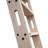 Natural Knotty Oak Wood Sliding Library Sliding Step Ladder Rolling Ladder With Removable Hardware-67598662-68021995