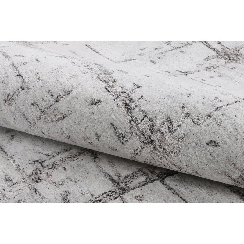 Area Rug in Gray, Rectangle 7'10" x 9'10"