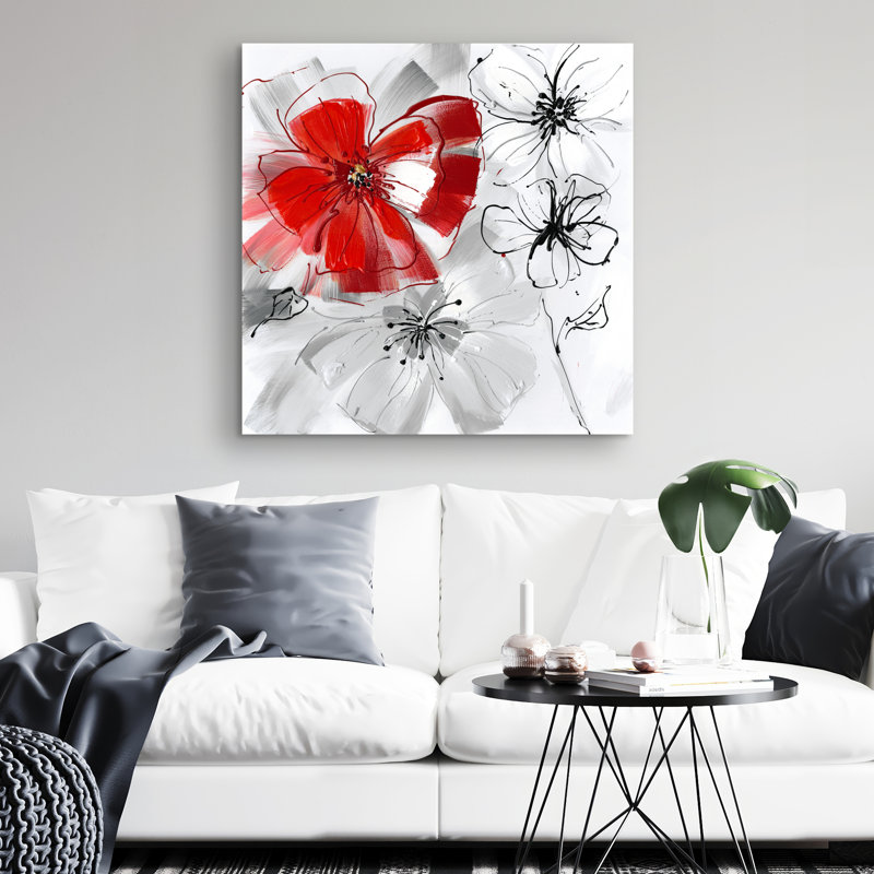 flowers - 32"x32" art on canvas