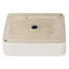 Lavabo de salle de bain rectangulaire 19 po x 14,5 po x 5,5 po en céramique blanche